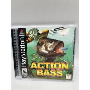 Playstation Action Bass PS1 Video Game Complete